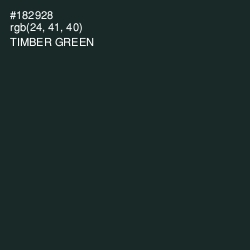#182928 - Timber Green Color Image